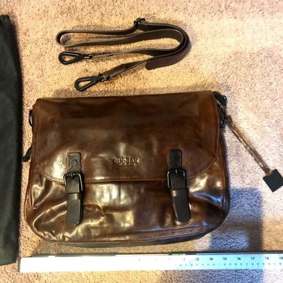 RUDSAK , RARE LAMAR COHIBA BROWN  ALL LEATHER - Picture 1 of 12